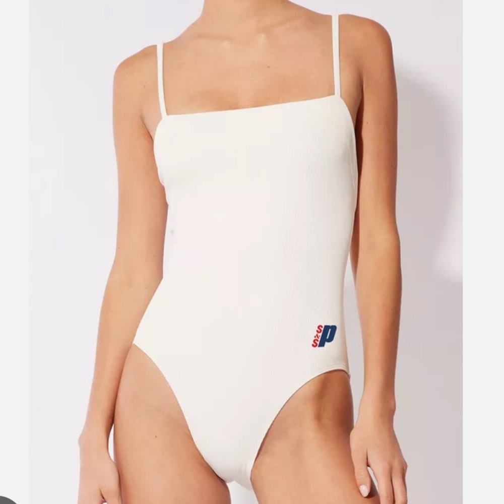 Solid & Striped x Prince The Gemma One-Piece Swimsuit in Brule Size Small